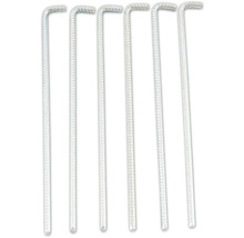 Šesť kovových plotových hákov