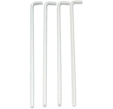 Štyri kovové zemné kolíky v sade