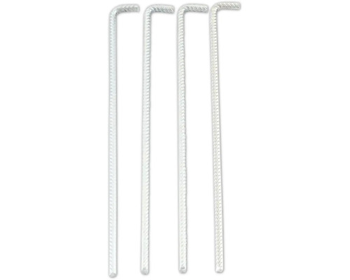 Štyri kovové zemné kolíky v sade