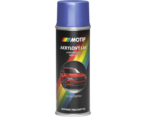 MOTIP ŠKODA Autolak v spreji Modrá Race Metalická 200 ml Motip akrylový lak v spreji pre Škoda