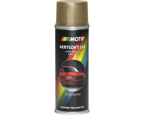 MOTIP ŠKODA Autolak v spreji Béžová Atacama Metalická 200 ml Motip akrylový lak v spreji pre Škoda