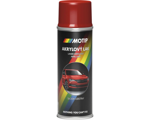 MOTIP ŠKODA Autolak v spreji Červená Sportline 200 ml Motip akrylový lak v spreji na lakovanie povrchov