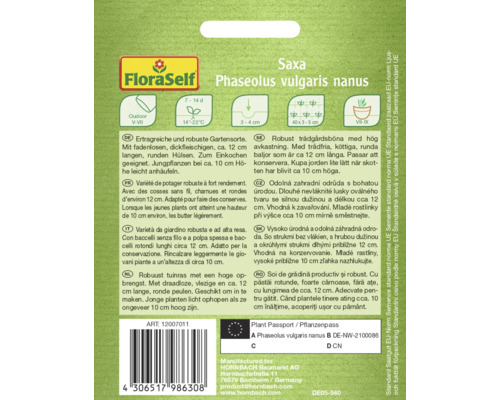 Semená Phaseolus vulgaris nanus, vysoko úrodná a odolná záhradná odroda.