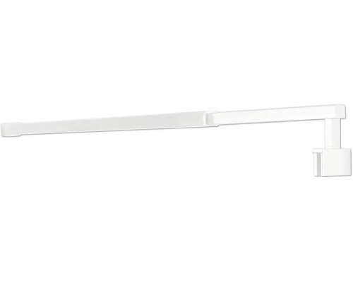 Stabilizačný držiak form&style MODENA hranatý 730 – 1200 mm výsuvný matne biely