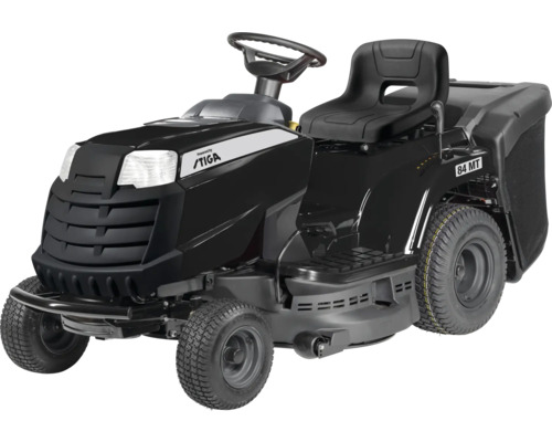 Záhradný traktor so sedadlom a košom na trávu