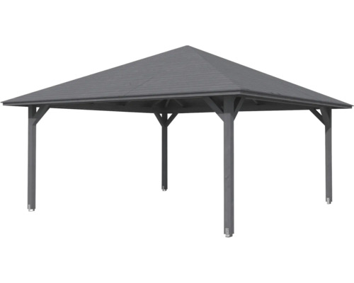 Pavilón s drevenou strechou do záhrady