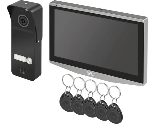 Dverný interkomový systém s vonkajšou stanicou, monitorom a kľúčenkami