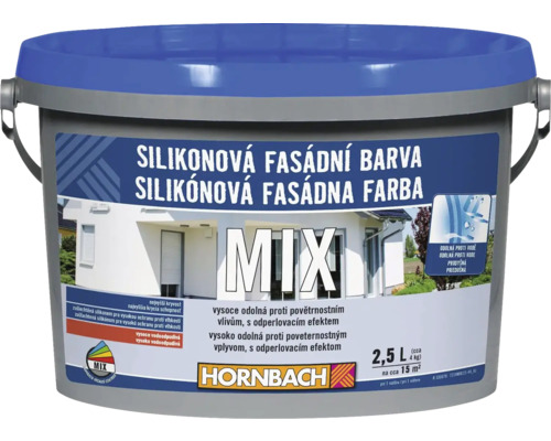 HORNBACH MIX Silikónová fasádna farba 2,5l báza C na miešanie-0
