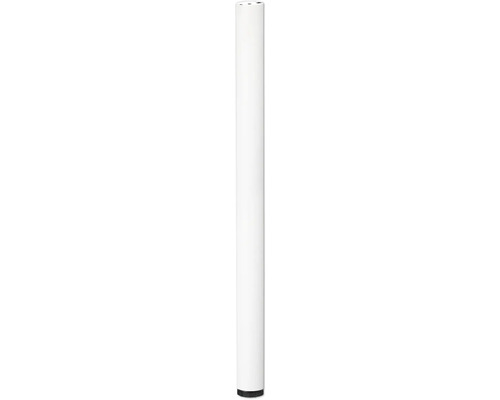 Stolová noha okrúhla 870xØ60 mm biela