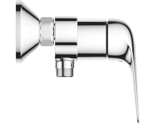 Rohový ventil z kovu s rukoväťou