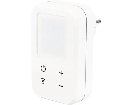 Biele zásuvné spínacie hodiny s funkciou wifi na ovládanie elektronických zariadení