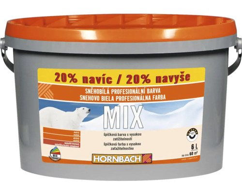 HORNBACH MIX Snehobiela profesionálna farba 5+1 l báza B