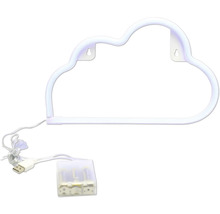 Neónová lampa v tvare oblaku s USB pripojením a puzdrom na batérie