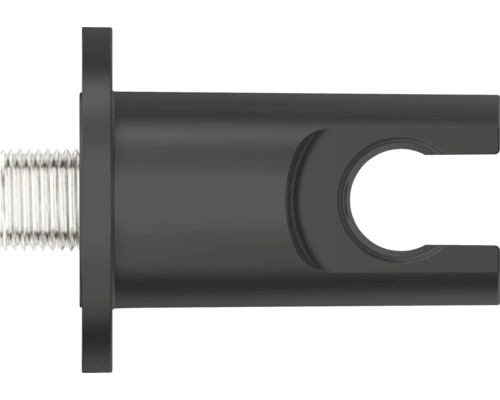 Čierny upevňovací prvok so závitom a výrezom