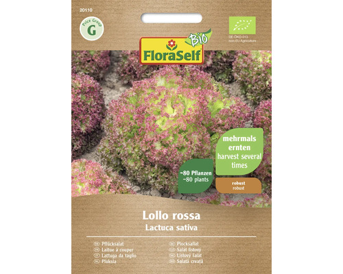Šalát listový BIO FloraSelf Bio Lollo rossa
