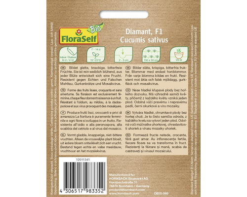 Semená uhorky Diamant F1 druhu Cucumis sativus