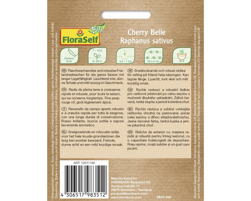 Balenie semien reďkovky Cherry Belle