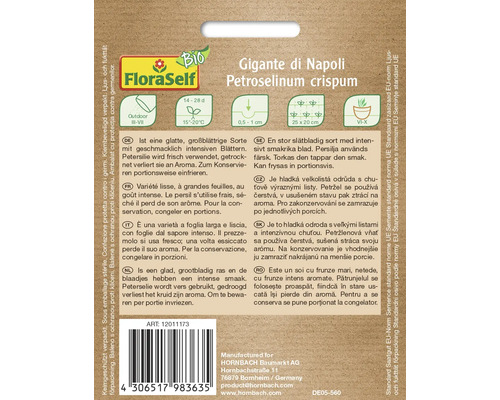 Balenie semien petržlenu FloraSelf Gigante di Napoli