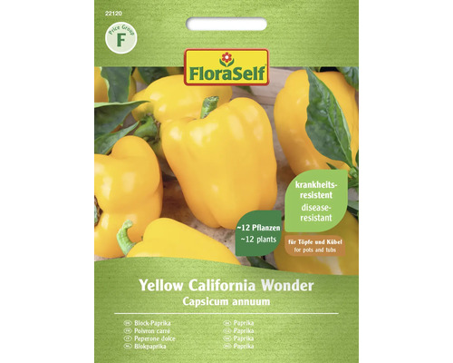 Paprika Yellow California Wonder FloraSelf
