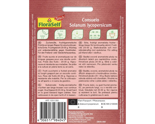 Balenie semien Consuelo Solanum lycopersicum