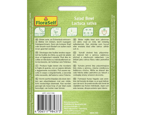 Semená šalátu Bowl, odroda Lactuca sativa
