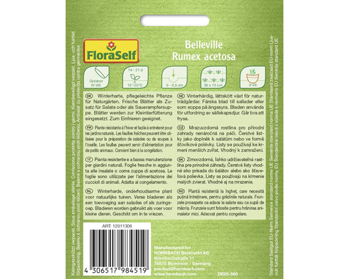 Logo FloraSelf, informácie o semenách šťaveľa záhradného Belleville