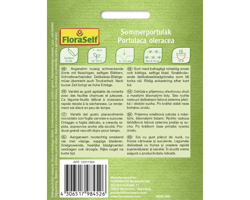 Balenie semien portulaky