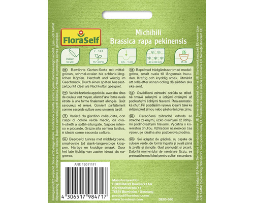 Balenie semien Michihili Brassica rapa pekinensis od FloraSelf
