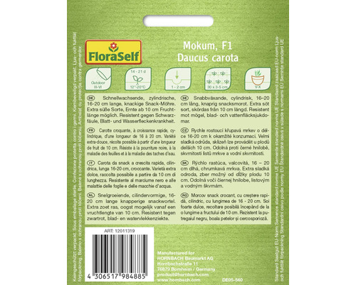 Balenie semien Mokum F1 Daucus carota