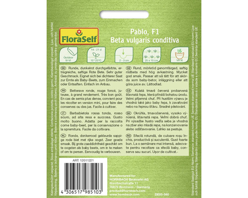 Balenie semien červenej repy Pablo F1