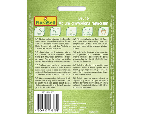 Balenie semien zeleru buľvového Bruno od FloraSelf