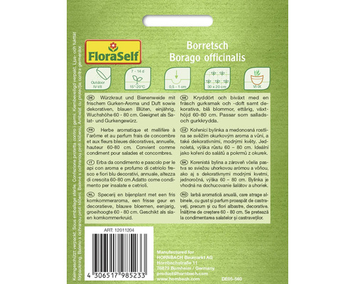 Balíček semien boráku lekárskeho