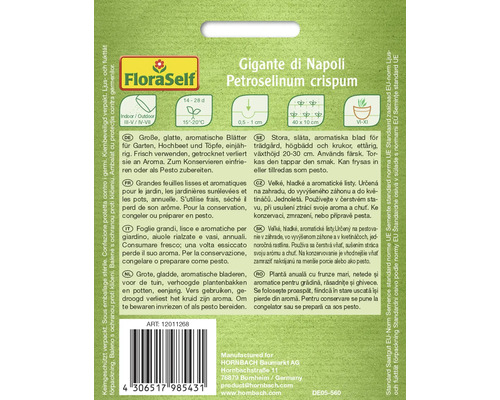 Balenie semien petržlenu FloraSelf Gigante di Napoli