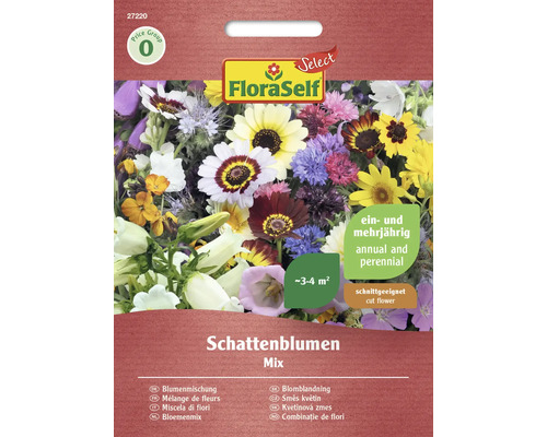 Semená kvetov zmes do tieňa FloraSelf Select
