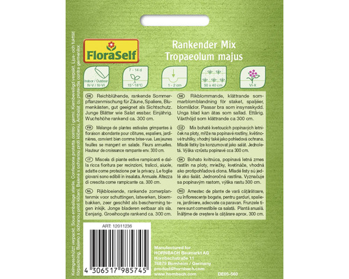 Balenie semien FloraSelf Popínavá zmes Tropaeolum majus