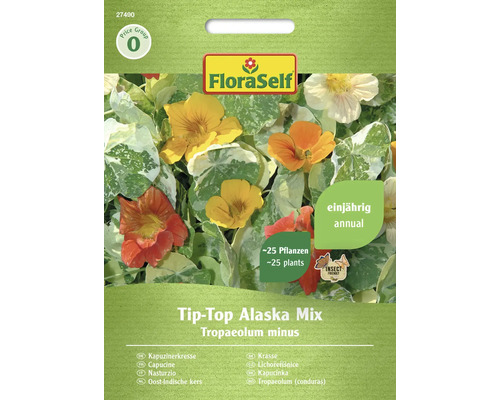 Kapucínka popínavá FloraSelf Tip-Top Alaska mix