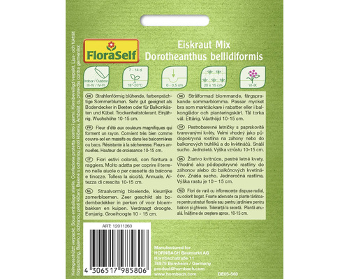 Balenie zmesi kosmatcov Dorotheanthus bellidiformis