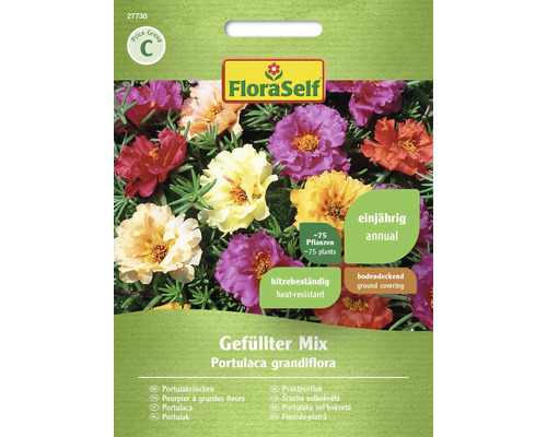 Portulaka veľkokvetá FloraSelf plnokvetý mix