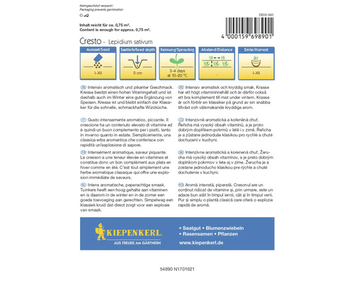 Kiepenkerl žerucha Cresto balenie semien