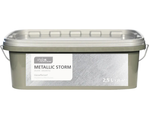 Farba na stenu StyleColor Metallic Storm 2,5 l striebro