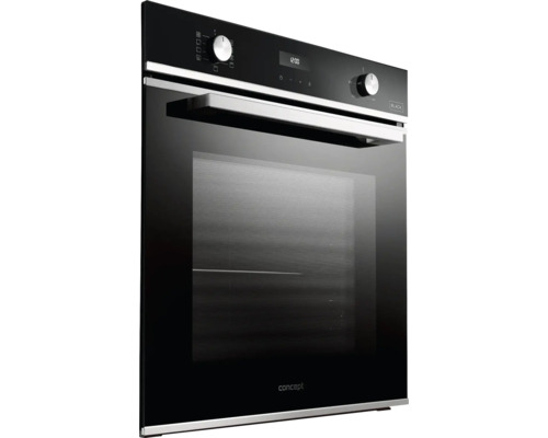 Vstavaná rúra s ovládacími prvkami a sklenenými dverami