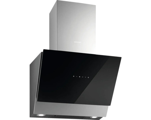 Nerezový a sklenený digestor na montáž na stenu