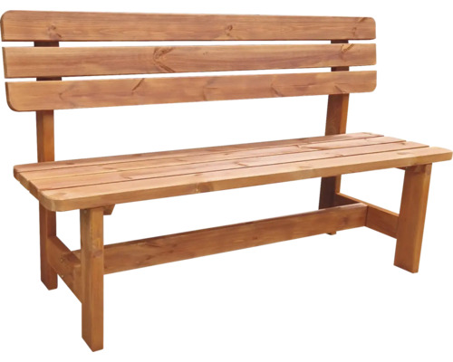 Záhradná lavica drevená borovica KLASIK 150 x 42 x 98 cm