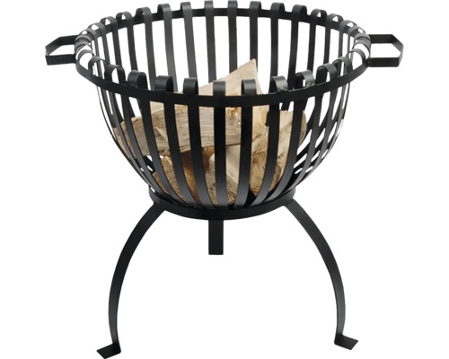Kovové ohnisko s drevom