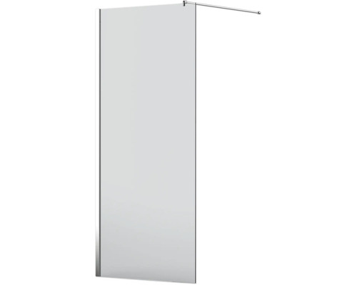 Sklenená sprchová zástena so stabilizačnou tyčou