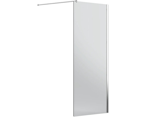 Sklenená sprchová zástena so stabilizačnou tyčou