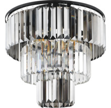 Stropné svietidlo Globo 15695D NAXIS E27 3x 40 W čierne/dymové