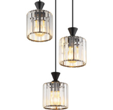Luster Globo 15742-3 JORDANA E27 3x 60 W čierny