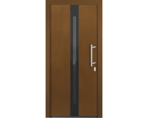 Vchodové dvere so sklenenou vložkou a madlom