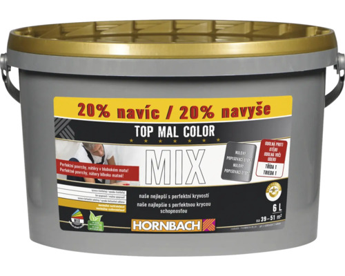 Vedro s farbou Top Mal Color Mix s 20 percentami obsahu navyše